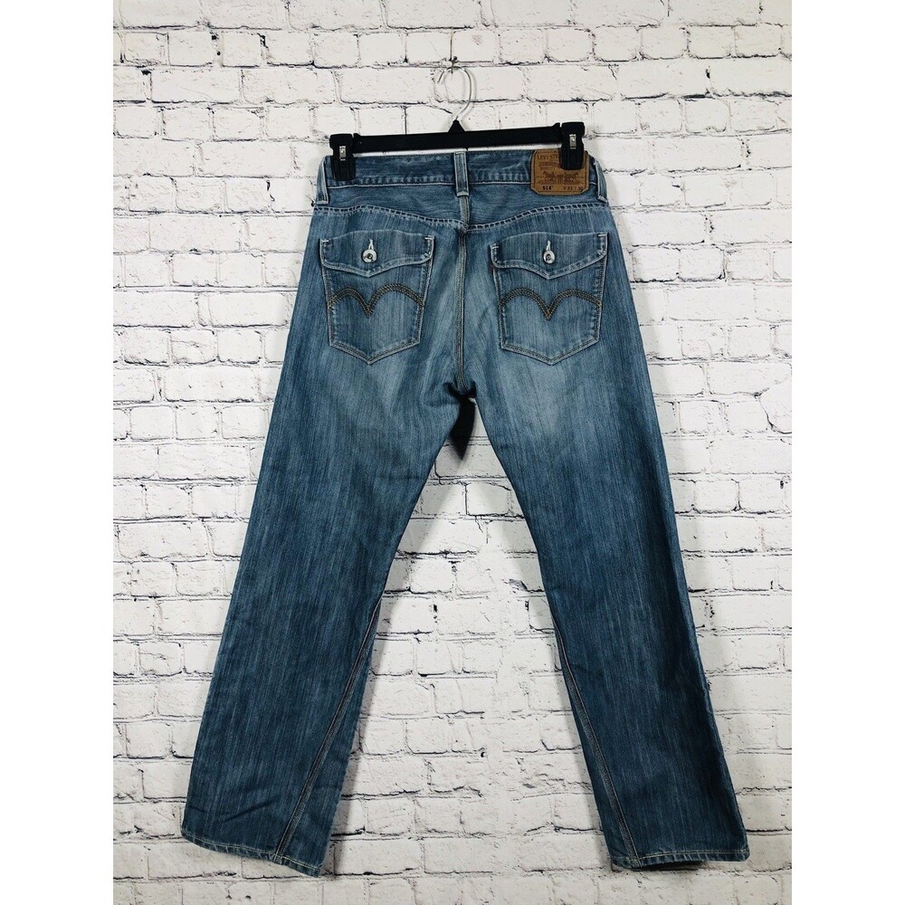 Levi's Men 514 Slim Straight Jeans Flap Pocket Medium Wash Blue Size 33x30 - Picture 6 of 6